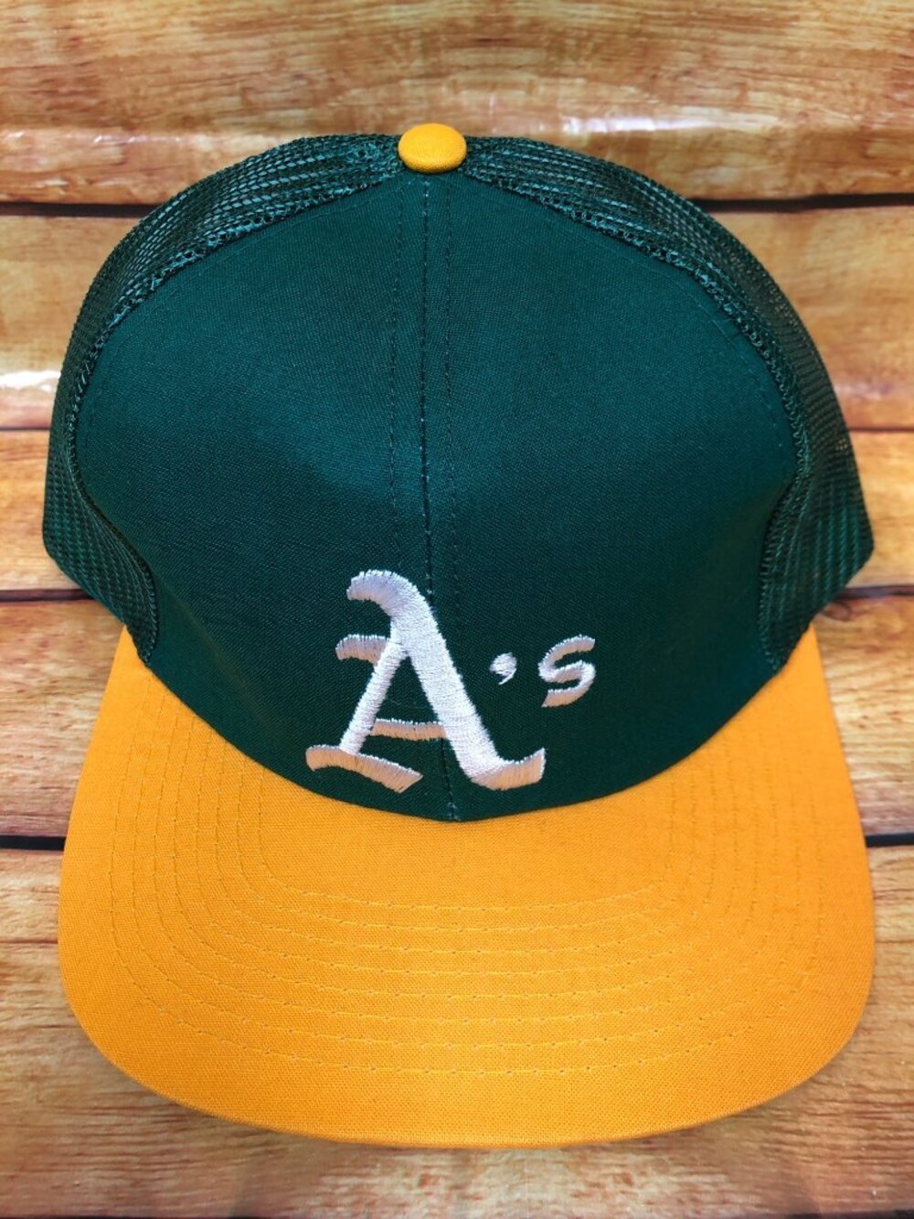 NWT NOS Vintage Oakland A's Athletics Snapback Mesh Hat Cap Twins Enterprise